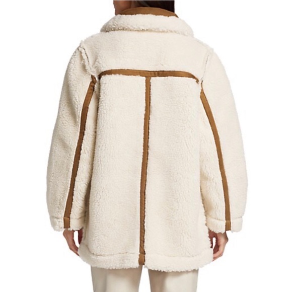 En Saison Quincy Sherpa Double Breasted Reversible Coat | XS - Picture 5 of 5